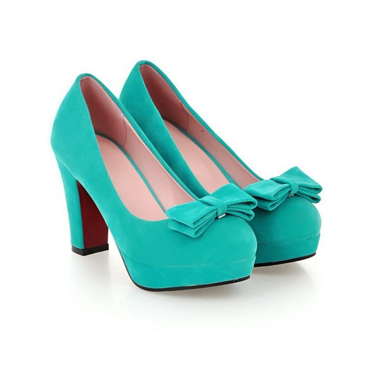 Platform bow high heels - Image 3