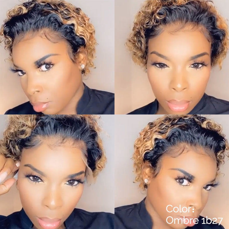 New style African small curly hair wig female short hair black fluffy explode chemical fiber hair explode wig headgear - Image 2